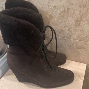 Prada shearling boots
